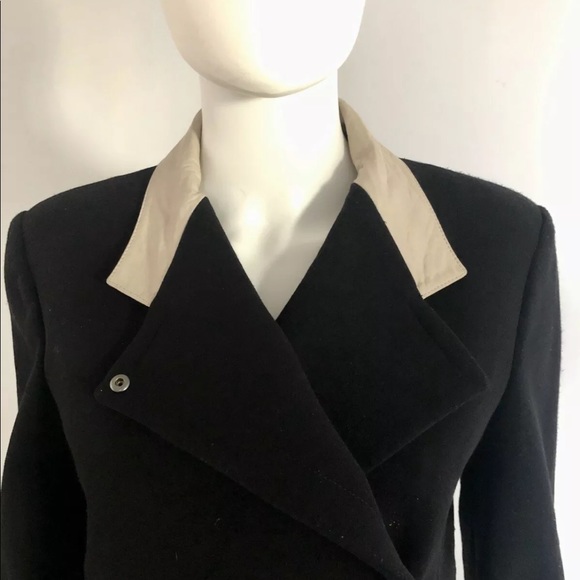 NEW HELMUT LANG BLACK BIKER JACKET W/ LAMBSKIN - Picture 3 of 7